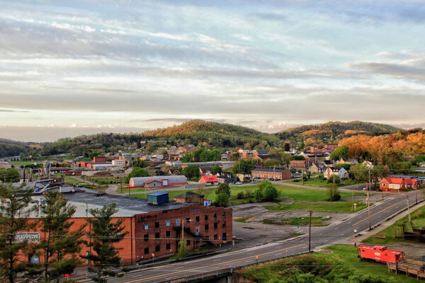 Aerial View of the City of Galax, VA